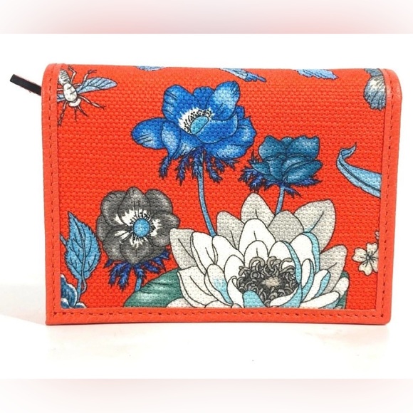 *NIB* Gucci Flora Print Canvas Compact Wallet - Picture 7 of 7